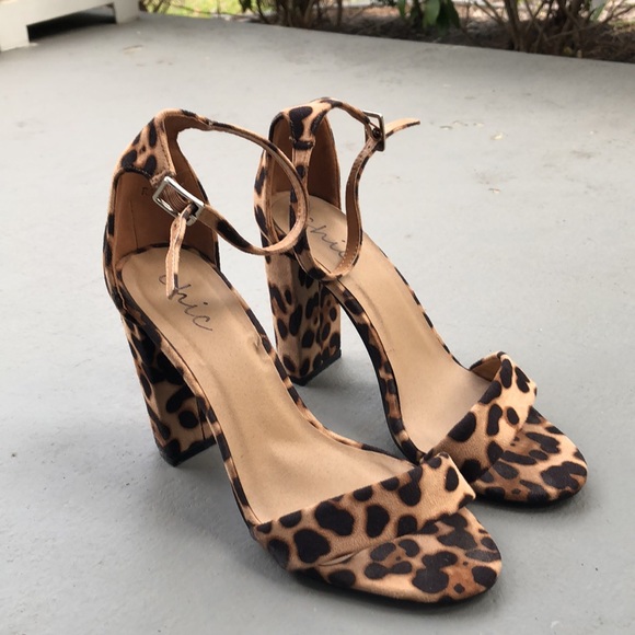Leopard Print High Heels by Chic size 5 - Picture 3 of 4